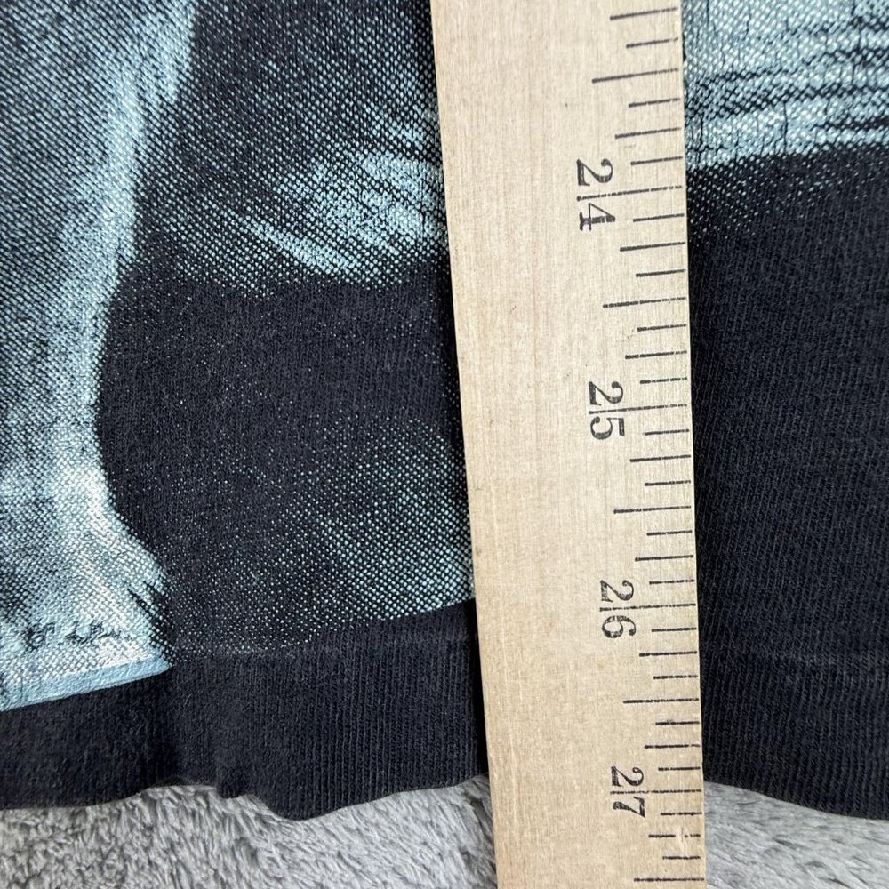 Vintage Wolf Pack Shirt Mens Large Black Graphic Hanes Beefy-T Nancy Blauer 90s - Picture 13 of 14